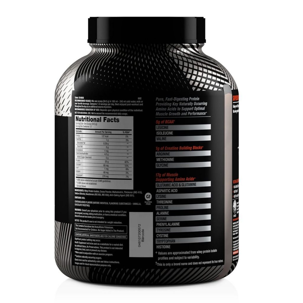 GNC AMP Pure Isolate 4.4 lbs, 2 kg Vitamin Galaxy
