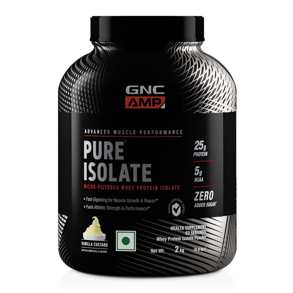 GNC AMP Pure Isolate 4.4 lbs, 2 kg Vitamin Galaxy