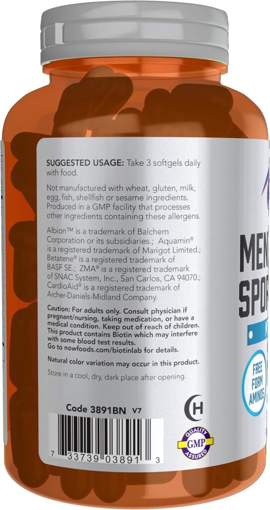 NOW SPORTS MEN’S ACTIVE SPORT MULTIVITAMIN 90 SOFTGELS – Vitamin Galaxy