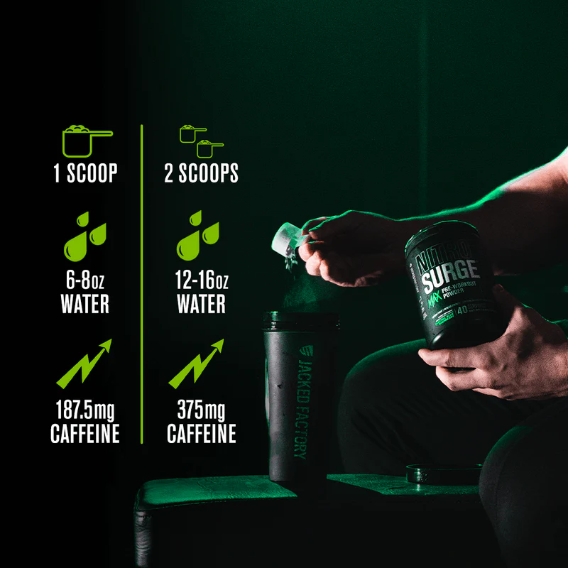 JACKED FACTORY NITRO SURGE MAX PRE-WORKOUT 40 SERVINGS - Image 3